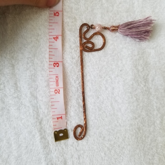 [SOLD] Vintage handmade hammered copper bookmark - Picture 4 of 4